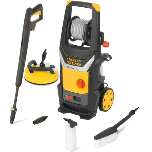 Мийка високого тиску STANLEY FATMAX SXFPW21MPE потужність 2.1 кВт максимальний тиск 145 бар довжина шланга 8 м