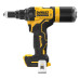 Заклепочник DeWALT DCF403NT акумуляторний безщітковий сила стяжки 10 кН диаметр аксессуара 2.4 - 4.8 мм