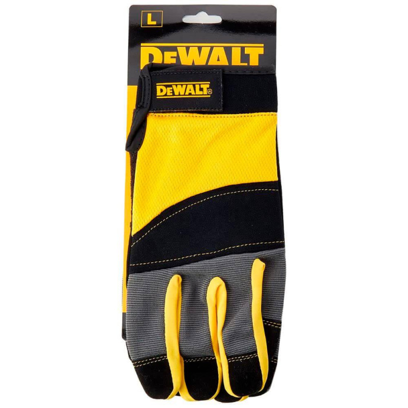 Рукавички DeWALT DPG215L розмір L неопрен кожа с дополнительними накладками ToughGrip для захисту и комфорта