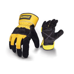 Перчатки DeWALT DPG41L розмір L поліестер шкіра шкіра захисні манжети EN 388:2016 Перчатки DeWALT DPG41L розмір L поліестер шкіра шкіра захисні манжети EN 388:2016