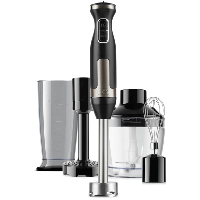 Ручний блендер BLACK+DECKER BXHBA1500E потужність 1500 Вт 20 режимів + турбо нержавіюча сталь