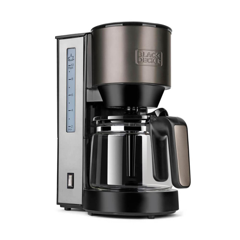 Кавоварка BLACK+DECKER BXCO870E потужність 870 Вт об'єм графину 1.25 л количество чашек 10 автоматическое отключение