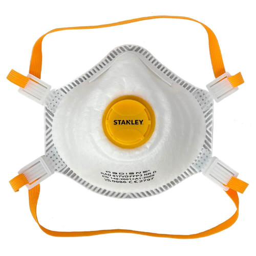 Респіратор STANLEY SYFFP35BX FFP3 5 шт регульовані лямки клапан видиху для легкого дихання