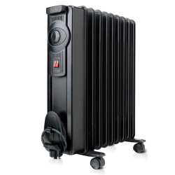 Обігрівач масляний BLACK+DECKER BXRA1500E потужність 1500 Вт площа обігріву до 20 м² два режими нагріву
