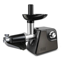М'ясорубка BLACK+DECKER BXMMA1000E потужність 300/1000 Вт 2 режима реверс 3 диска из нержавеющей стали М'ясорубка BLACK+DECKER BXMMA1000E потужність 300/1000 Вт 2 режима реверс 3 диска из нержавеющей стали