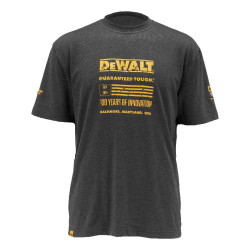 Футболка DeWALT DWC240-004-M розмір М сірий колір 65% поліестер 35% бавовна рифлена круглий виріз Футболка DeWALT DWC240-004-M розмір М сірий колір 65% поліестер 35% бавовна рифлена круглий виріз