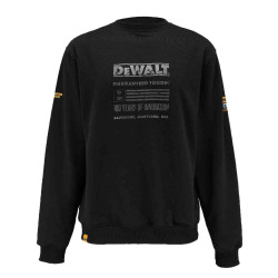 Світшот DeWALT 100 YEAR LOGO DWC237-001-XXL чорний 65% поліестер 35% бавовна флісова підкладка 330 ден Світшот DeWALT 100 YEAR LOGO DWC237-001-XXL чорний 65% поліестер 35% бавовна флісова підкладка 330 ден