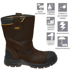 Взуття робоче DeWALT MILLINGTON DWF50202-104-10 розмір 44 S3 WR SRC HRO водонепроникна мембрана композитний носок Взуття робоче DeWALT MILLINGTON DWF50202-104-10 розмір 44 S3 WR SRC HRO водонепроникна мембрана композитний носок