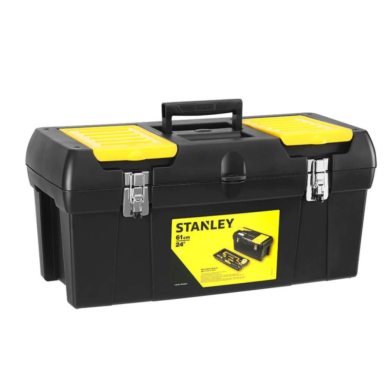 Ящик STANLEY Серія 2000 610x270x284 мм пластиковий з металевими замками два відділення для болтів