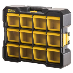 Органайзер STANLEY FATMAX® FMST81077-1 12 знімних відділень прозора ударостійка кришка 45x10.5x35.6 см Органайзер STANLEY FATMAX® FMST81077-1 12 знімних відділень прозора ударостійка кришка 45x10.5x35.6 см