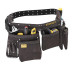 Пояс подвійний STANLEY STST1-80113 з натуральної шкіри обхват талії 84-133 см регульований ремінь 5 кишень для інструментів