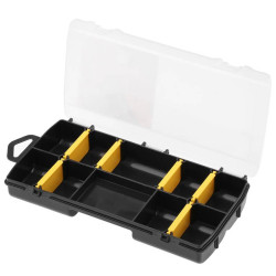 Органайзер STANLEY STST81679-1 пластиковий 21х11.5х3.5 см з 10 відділеннями та прозорою кришкою Органайзер STANLEY STST81679-1 пластиковий 21х11.5х3.5 см з 10 відділеннями та прозорою кришкою