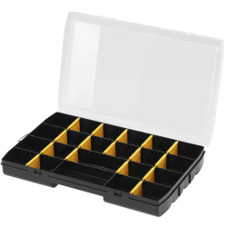 Органайзер STANLEY STST81680-1 Пластик 17 відділень 27.2х18.9х4.6 см прозора кришка для зручного зберігання Органайзер STANLEY STST81680-1 Пластик 17 відділень 27.2х18.9х4.6 см прозора кришка для зручного зберігання