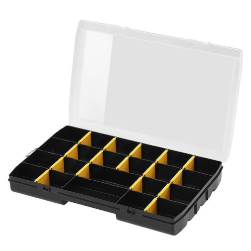 Органайзер STANLEY STST81681-1 22 відділення пластик розмір 35.7 х 22.9 х 4.8 см прозора кришка