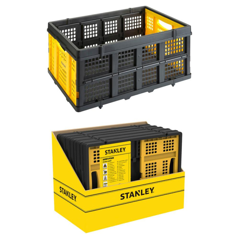 Портативний складний ящик STANLEY SXWT-FT505 вантажопідйомність 25 кг об’єм 40 л розміри 56.8х41х27.2 см