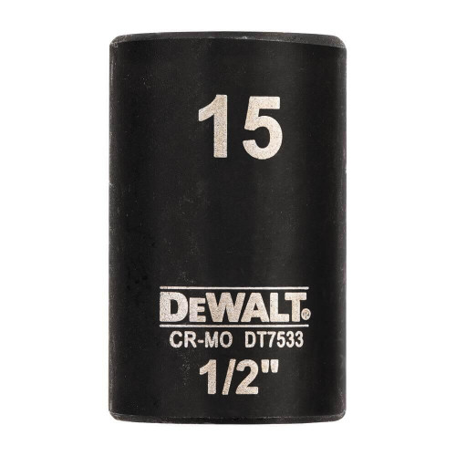 Головка торцева ударна IMPACT DeWALT DT7533 1/2″ 15 мм момент 441 Hm серия Extreme длина 38 мм