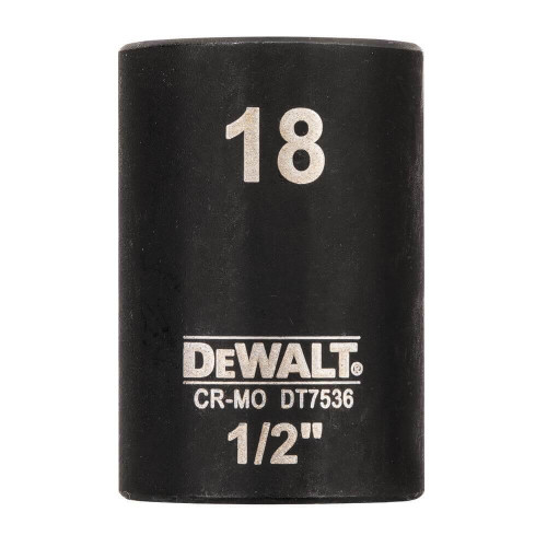 Головка торцева ударна IMPACT DeWALT DT7536 18 мм момент затягування 705 Hm длина 38 мм