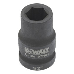Головка торцева ударна DeWALT DT7537 19 мм посадочне місце 1/2 дюйми опуклий профіль стійка до великих навантажень Головка торцева ударна DeWALT DT7537 19 мм посадочне місце 1/2 дюйми опуклий профіль стійка до великих навантажень