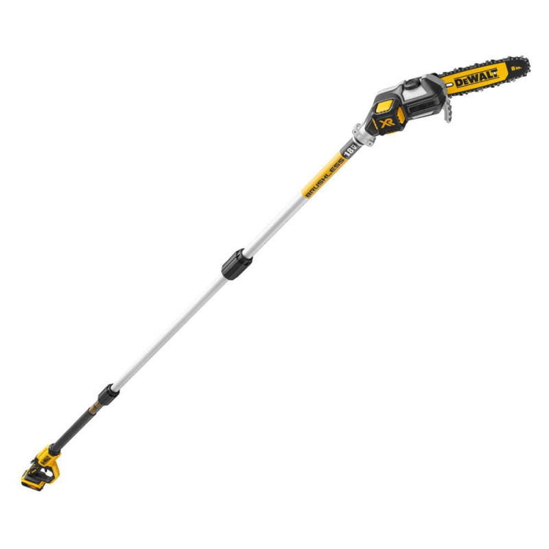 Висоторіз акумуляторний DeWALT DCMPS567P1 18 В безщітковий довжина шини 20 см розкладна штанга 180-280 см