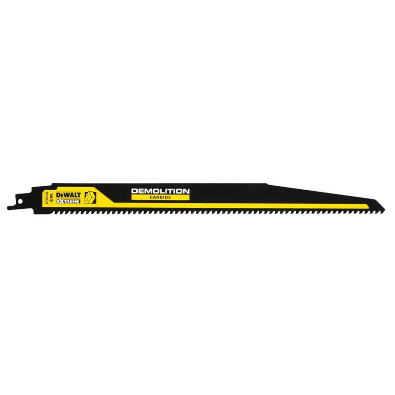 Полотно пильне DeWalt EXTREME CARBIDE DT20438 305 мм для резания деревини с цементом и гвоздями 6 TPI