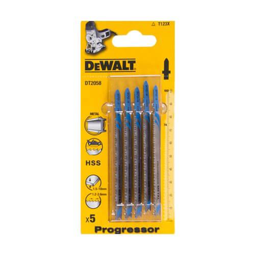 Полотно пильне DeWALT DT2058 100 мм HSS 5 шт високе качество реза для металла и алюминия