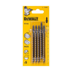 Полотно пиля DeWALT DT2165 100 мм для деревини HCS 5 шт максимальная толщина 30 мм расстояние между зубами 2.5 мм Полотно пиля DeWALT DT2165 100 мм для деревини HCS 5 шт максимальная толщина 30 мм расстояние между зубами 2.5 мм