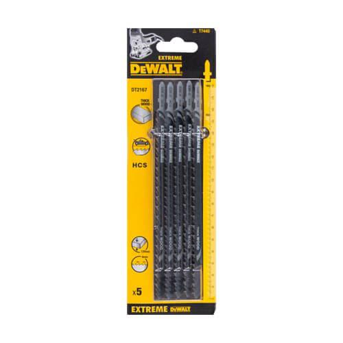 Полотно пиля DeWALT DT2167 180 мм для деревини до 120 мм 5 полотен HCS висока скорость реза