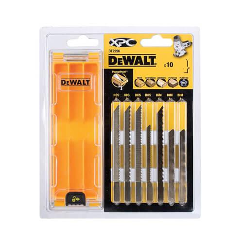 Набір пиляльних полотен DeWALT DT2296 Extreme 10 шт HCS/BiM для лобзиків для деревини фанери пластику