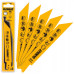 Полотно пильне для металу DeWALT DT2346 152 мм 18 TPI для шабельних пилок упаковка 5 шт BiM материал