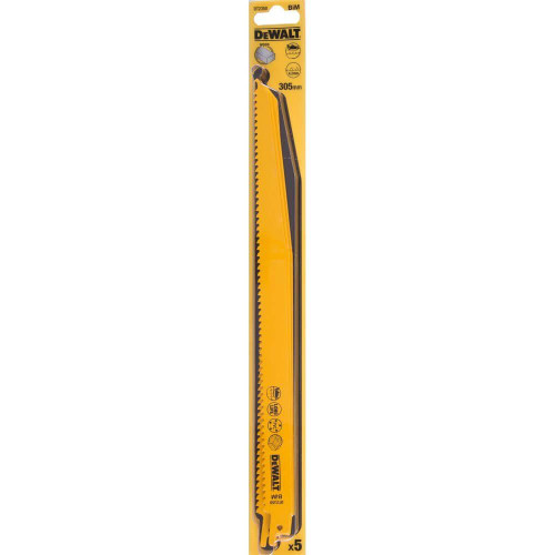 Полотно пиляльне DeWALT DT2350 305 мм 6 TPI для шабельних пилок висока скорость реза запатентованная форма зуба