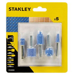 Набір шліфувальних каменів STANLEY STA30000 5 елементів вага 0.096 кг для якісної шлифовки поверхностей Набір шліфувальних каменів STANLEY STA30000 5 елементів вага 0.096 кг для якісної шлифовки поверхностей