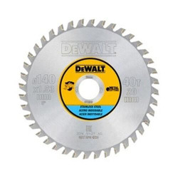 Диск пиляльний DeWALT DT1918 140 мм 40 зубів 1.13 мм для нержавіючої сталі серія METAL CUTTING Диск пиляльний DeWALT DT1918 140 мм 40 зубів 1.13 мм для нержавіючої сталі серія METAL CUTTING