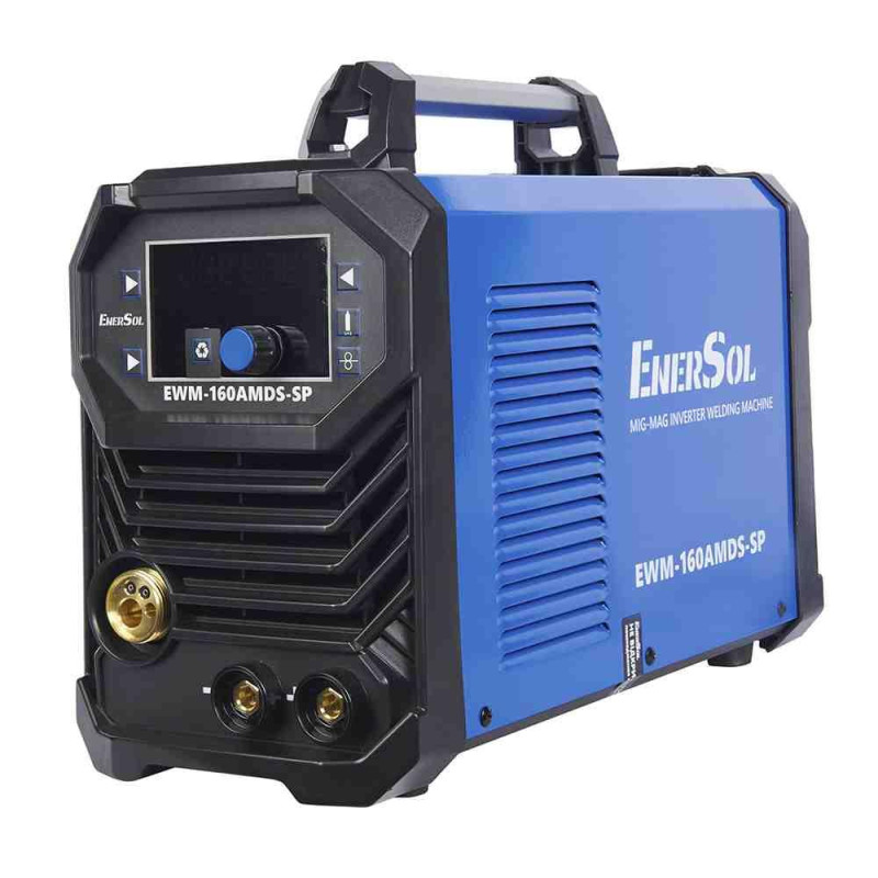 Зварювальний напівавтомат EnerSol EWM-160AMDS-SP струм 20-160 А потужність 7.2 кВт режим MMA MIG MAG TIG LIFT FCAW