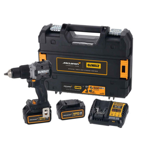 Дриль-шурупокрут ударний DeWALT DCD85MM2T 18В 4 А·г 90 Нм 1.34 кг безщітковий двигатель McLaren F1 TEAM LIMITED EDITION