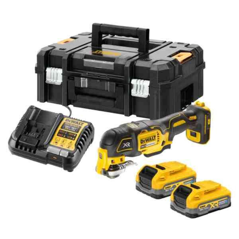 Багатофункціональний інструмент DeWALT DCS356S2T акумуляторний 18 В 3.5 Аг безщітковий легка вага 1.1 кг