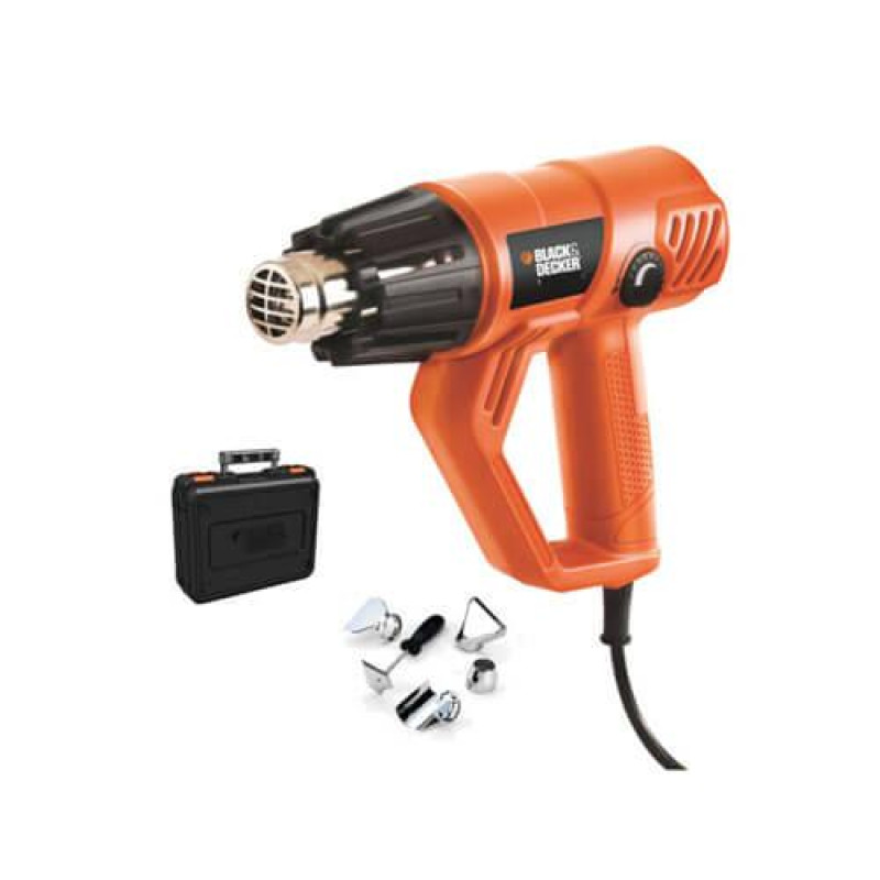 Пістолет гарячого повітря BLACK+DECKER KX2001K потужність 2000 Вт вага 0.8 кг максимальна температура 600 градусів