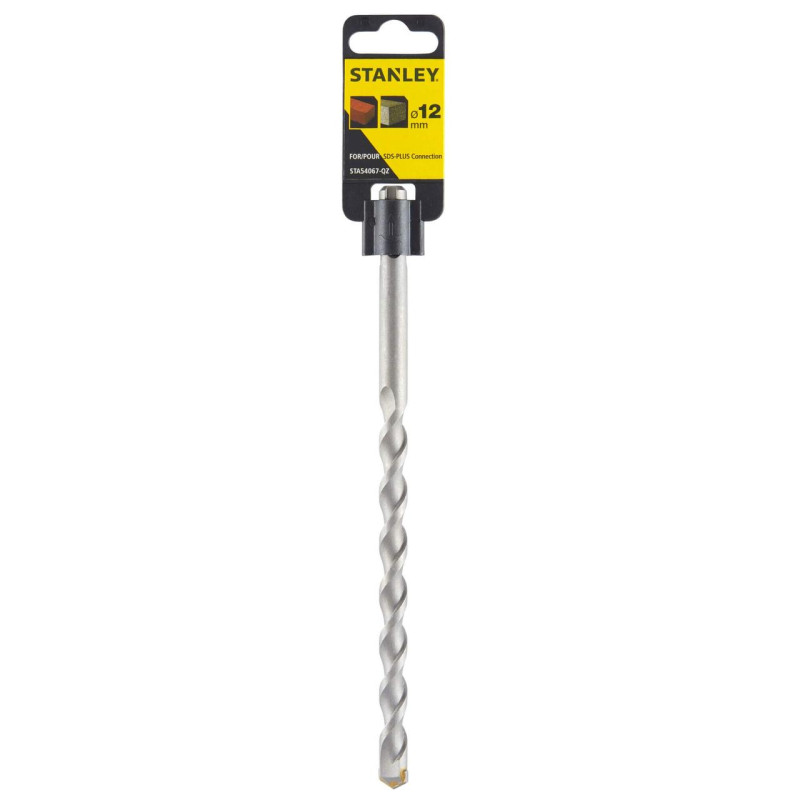 Бур STANLEY STA54067 SDS-Plus діаметр 12 мм робоча довжина 150 мм загальна довжина 210 мм