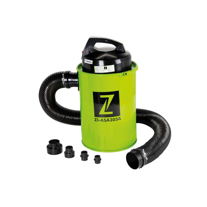 Аспірація Zipper ZI-ASA305A потужність 1100 Вт об'єм бака 50 л продуктивність 183 м³/год гофрований шланг 100 мм