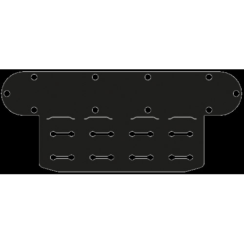 ПВХ кріплення Борика FASTen Pm255 чорне тип MOLLE для кріплення сумок на платформу TRk255 для човнів і катерів
