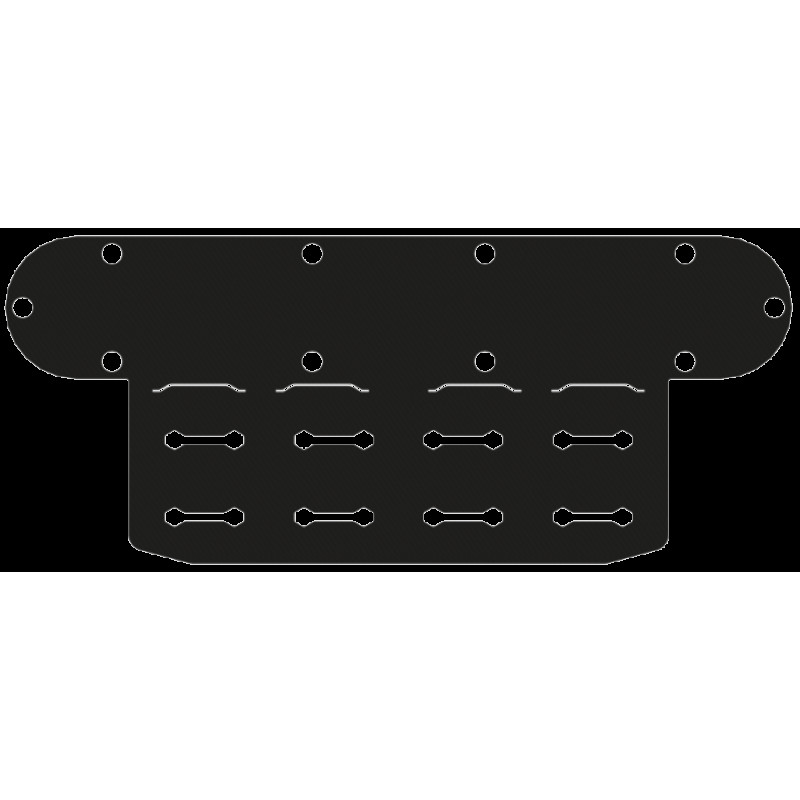 ПВХ кріплення Борика FASTen Pm255 чорне тип MOLLE для кріплення сумок на платформу TRk255 для човнів і катерів