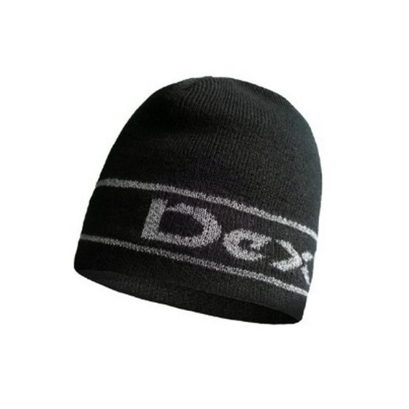 Водонепроникна шапка Dexshell Beanie S/M 56-58 см чорна з відбиваючим логотипом безшовна для зимового спорту