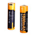 Акумулятор Fenix ARB-L14-1600U Li-ion 1600 мАг micro USB зарядка 1.5 В 500 циклів з захистом