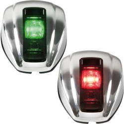 Бортові вогні Nemo LED комплект Osculati 12 В з нержавіючої сталі LED висока видимість простий монтаж
