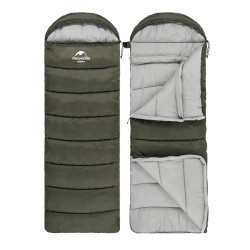 Спальний мішок Naturehike U150 NH20MSD07 11°C легкий 1.3 кг правий зелений для всесезонного використання 190 см