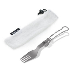 Складна вилка Naturehike NH19C001-J титановая сірого кольору легка 30 г з мішечком для кемпінгу Складна вилка Naturehike NH19C001-J титановая сірого кольору легка 30 г з мішечком для кемпінгу