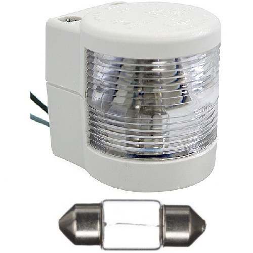 Судновий вогонь Hella Marine 2010 12 В 10 Вт білий пластик IPX8 для човна катера яхти з видимістю до 2 морських миль