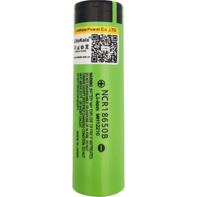 Акумулятор LiitoKala Lii-34B 18650 3400mAh Li-ion висока ємність 12 місяців гарантії