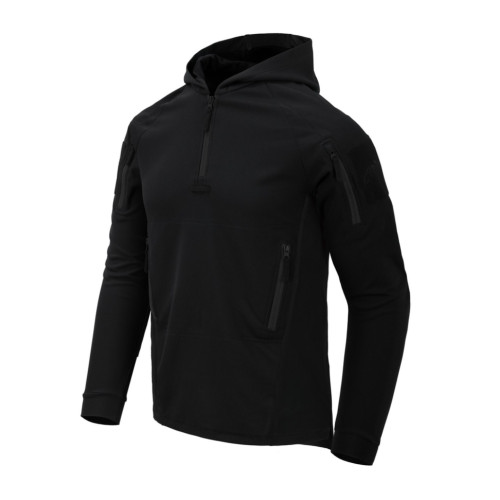 Тактичне худі Helikon-Tex RANGE HOODIE чорного кольору розмір M вагою 459 г з анатомічним капюшоном та вставками для вентиляції