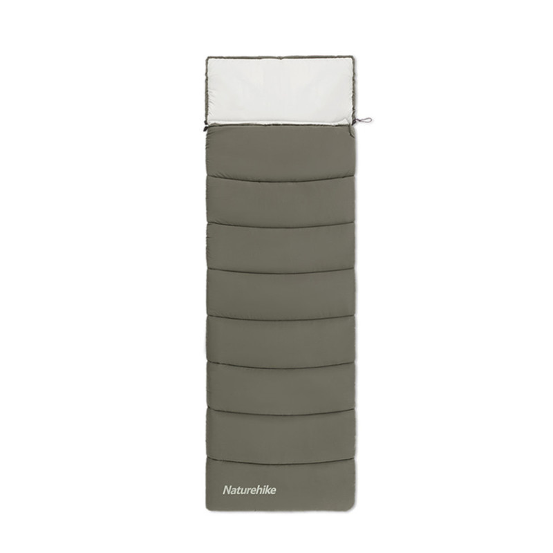 Спальний мішок Naturehike LD250 з капюшоном 1.6 кг епонж темно-зелений компактний до 25 х 37 см