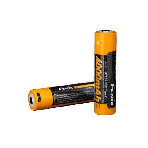 Акумулятор 18650 Fenix ARB-L18-4000U li-ion 4000 мАг 3.6 В 7 А з Type-C тривала ємність і захист від перегріву